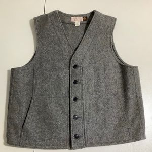 Filson Mackinaw Wool Vest, Gray, size 46